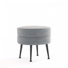 Bailey Mid-Century Modern Upholstered Accent Ottoman in Gray | Pouf d’appoint capitonne Bailey style milieu du siecle en gris