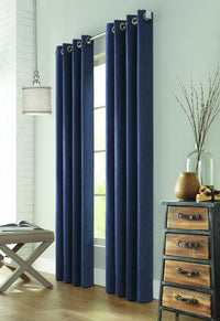 Melbourne Denim Grommet Curtain Panesl - 52