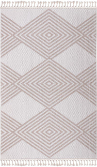 Athena White Indoor/Outdoor Area Rug - 7.6 X 10.6 