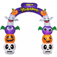 Outsunny 8ft Halloween Inflatable Archway, Outdoor LED Yard Display