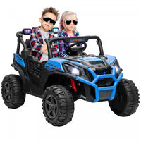 Qaba 2 Seater Electric Car For Kids, 24v 7ah Big Battery Powered Ride-On Car With Remote Control, 3