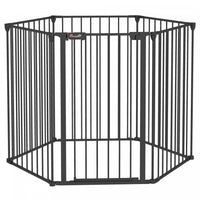 Pawhut 48inch 6-panel Dog Playpen, Foldable Dog Pen, Metal Rabbit Run, Pet Crate Fence With Door For