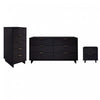 Granville Modern 3-Piece Dresser Set in Black