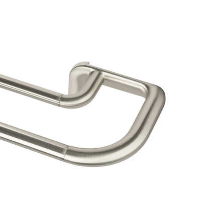 Umbra Twilight Matte Nickel Expandable Double Blackout 3/4" Curtain Rod - 30"-84" | Tringle à rideaux coupe-lumière extensible double Twilight de Umbra nickel mat de 3/4 po - 30 po à 84 po