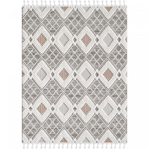 Quinto Twinkle Orange Shag Area Rug - 5'7