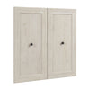 Bestar Pur 2-Door Set for Closet Organizer - Linen White Oak