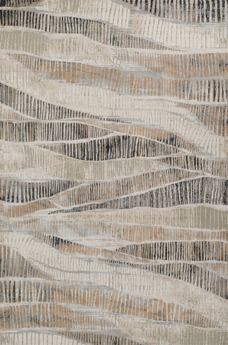 Briar Contemporary 8'11\" x 12'6\" Area Rug in Grey Indoor Area Rug