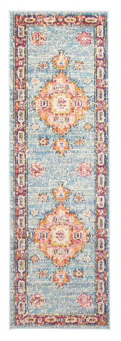 Lotus Blue Rug 2'8\" x 8'2\"