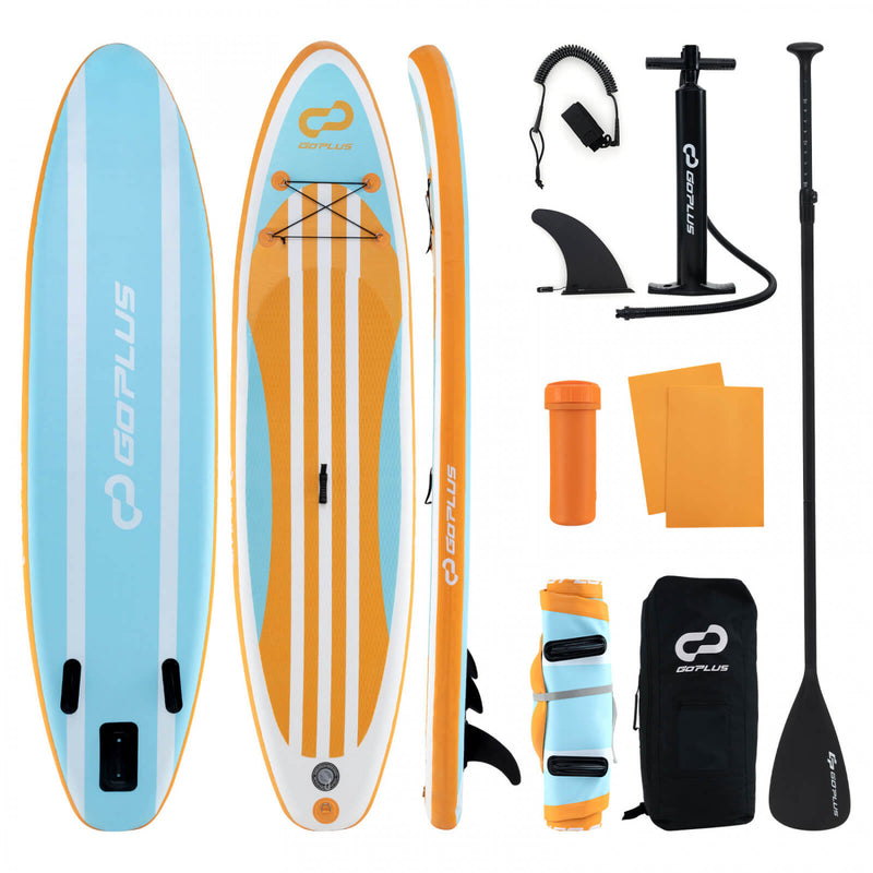 Goplus Small Inflatable Sup Board, Portable Paddle Board With 5d Ri ...