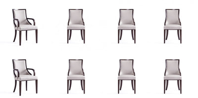 Grand Traditional 8-Piece Dining Chair Set in Light Gray | Ensemble de 8 chaises de salle a manger Grand Traditionnel en gris clair