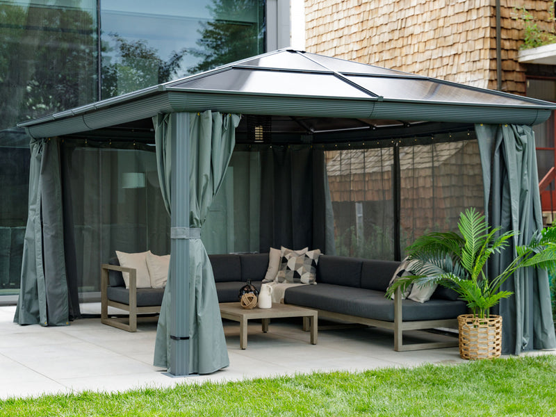 Gazebo Penguin Venus - Gazebo 12x14 Polycarbonate Roof