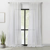 Habitat Alicante White Sheer Dual Header Curtain Panel - 52 x 63