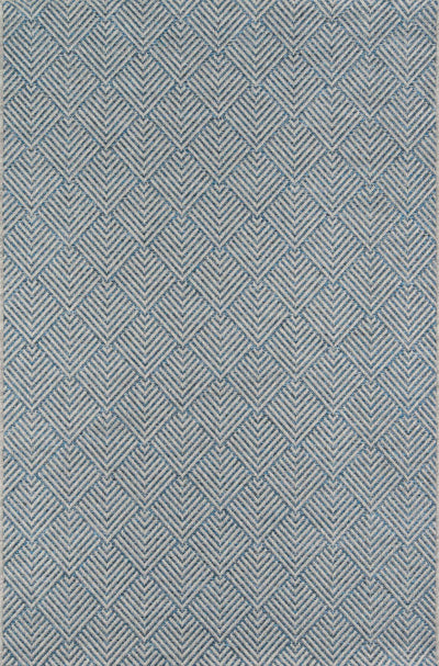 Laura Contemporary 6'7" x 9'6" Area Rug in Blue Indoor Area Rug | Tapis Contemporain Laura 6'7" x 9'6" en Bleu
