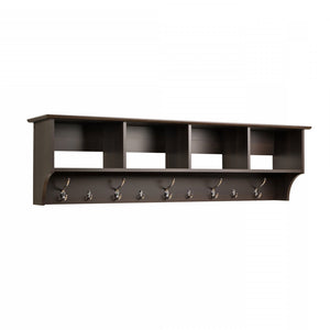 Hanging Entryway Shelf - Espresso