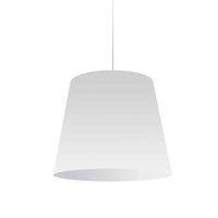 Dainolite Oversized Drum 1 Light Pendant Medium White Shade Lamp