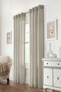 Habitat Limbourg Linen Light Filtering Grommet Curtain Panel - 52 x 84