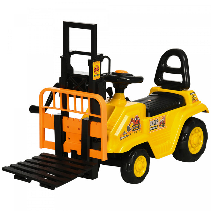 Aosom Kids Ride On Forklift With Fork And Tray, Kids Ride On