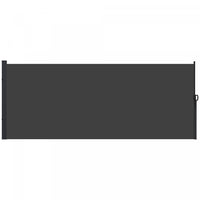 Outsunny 13' X 5' Retractable Side Awning, Garden Privacy Screen, Black