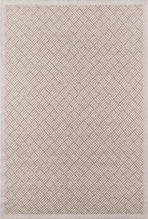 Eve Contemporary 6'7\" x 9'6\" Area Rug in Brown Indoor Area Rug