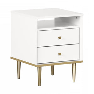 Dylane 2-Drawer Nightstand - Pure White