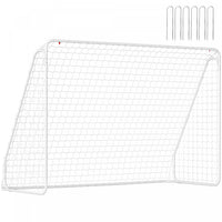 Soozier Soccer Goal for Backyard, Soccer Net, White, 10 x 4 ft