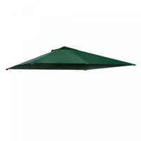 Outsunny 9.8' X 9.7' Square Gazebo Canopy Replacement Uv Protected Top Cover Sun Shade Green