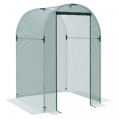Outsunny 4' X 4' Plant Protection Tent Crop Cage With Door, Green|Outsunny Cage De Culture, Tente De Protection Des Plantes De 4' X 4', Vert