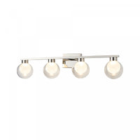 Colton 4 Light Bathroom Vanity, Chrome Lamp 