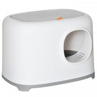 Pawhut Cat Litter Box, Open Top Kitty Litter Pan With Anti-sand Tunnel, Scoop, Odor Control & Easy T