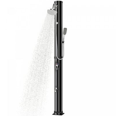Outsunny 10.6 Gal Solar Heated Shower, 7.2 FT Freestanding Outdoor Shower