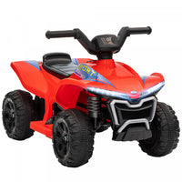 Qaba Kids Atv, 6v Battery Powered Ride-On Electric Vehicle With 1.6mph Max Speed, Headlights, Music,