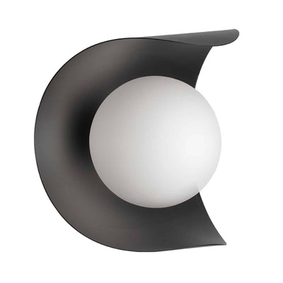 Dainolite Crescent 1 Light Wall Sconce Matte Black Finish Lamp|Applique murale Crescent de Dainolite avec fini noir mat et 1 ampoule