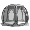 Outsunny 11' X 11.5' Screen Tent, Pop Up Gazebo With 2 Doors, Grey