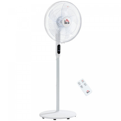 Homcom 18-inch Pedestal Fan With 18h Timer|Homcom Ventilateur Sur Pied 18 Pouces Avec Minuterie 18h