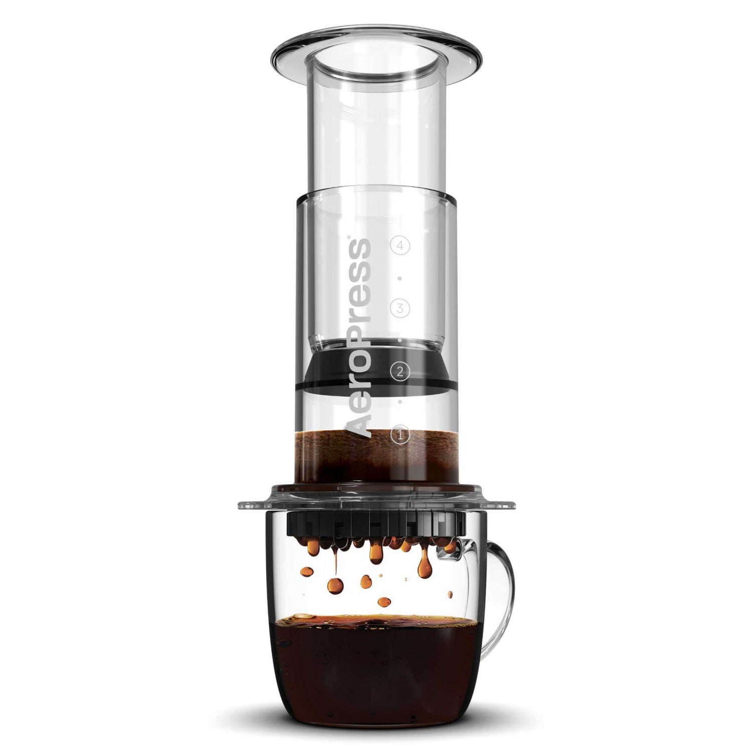 Glass aeropress store