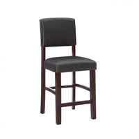 Monaco Faux Leather Counter-Height Stool - Espresso