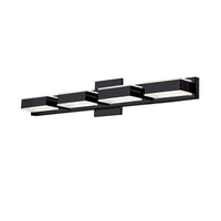 Dainolite Viola 4 Light LED Wall Vanity Light Matte Black Finish Lamp