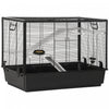 Pawhut 3-tier Hamster Cage, Guinea Pig Cage, Pet Chinchillas Play House Indoor With Accessories Food Dish Water Bottle, Ramps, 31.5