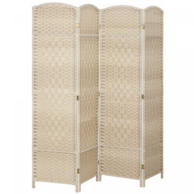 HOMCOM 6 Ft Folding Room Divider, Privacy Screen for Home Office Bedroom