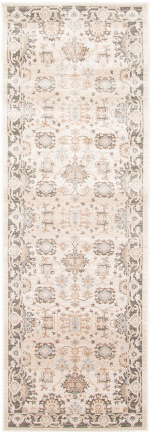 Gloria Ivory Runner Area Rug - 2'8