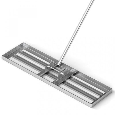 Costway Lawn Leveling Rake 36" X 10" Heavy Duty Level Lawn Tool For Garden Backyard/lawn Silver