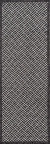 Eve Contemporary 2'0\" x 10'0\" Runner Rug in Grey Indoor Area Rug