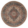 Irina Traditional 5'0\" x Area Rug in Multi Indoor Area Rug