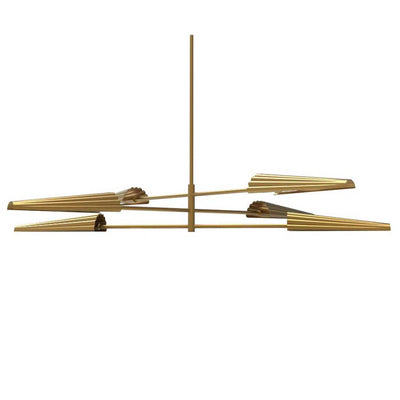 Dainolite Cassie 6 Light 3tier Chandelier Aged Brass Lamp|Lustre Cassie de Dainolite à 3 niveaux, avec fini laiton vieilli et 6 ampoules