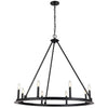 Dainolite Colby 8 Light Chandelier Matte Black Lamp
