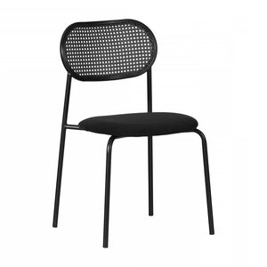 Hype Black Rattan Dining Chair - Set of 2 Black