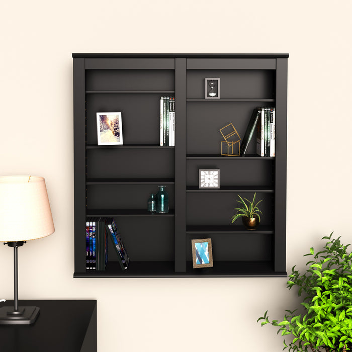 Double Wall Mounted Storage - Black