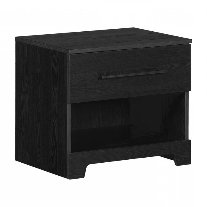 Primo 1-Drawer Nightstand - Black Oak