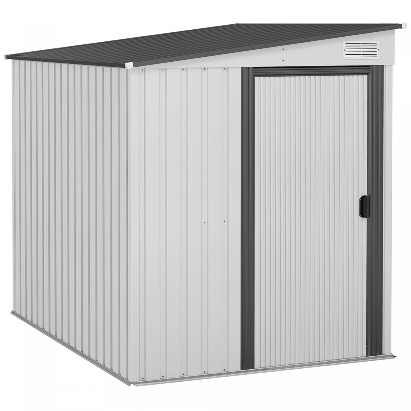 Outsunny 5 X 7ft Lean To Outdoor Storage Shed With Floor Foundation