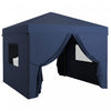 Outsunny 10' X 10' Pop Up Canopy Tent With Mesh Windows, Dark Blue